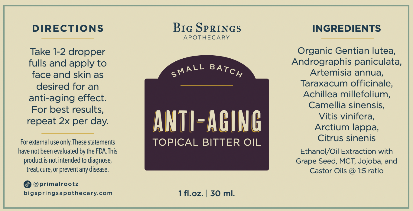 Anti-Aging Topical Bitter Oil